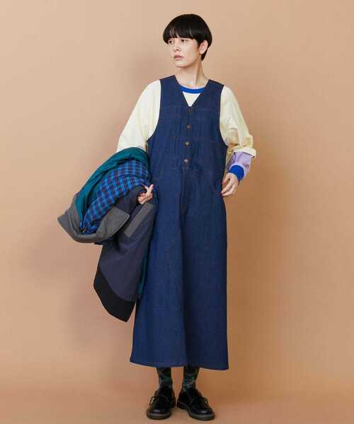 FRAPBOIS（フラボア）の「ジャスカータ ジャンパースカート（ジャンパースカート・レディース・ネイビー・0/1）」の15枚目の写真