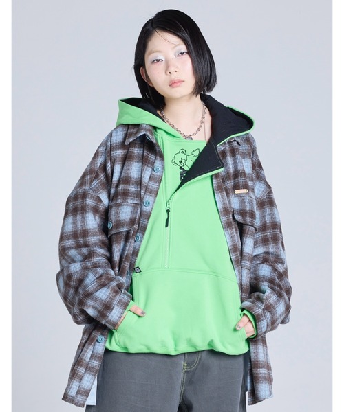 Little sunny bite(リトルサニーバイト)の「【8】【it】【Little Sunny Bite】check jacket(シャツ/ブラウス・レディース・ブルー/ピンク/ブラック・MEDIUM/SMALL)」の11枚目の写真