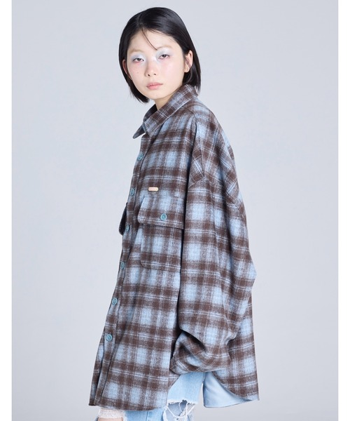 Little sunny bite(リトルサニーバイト)の「【8】【it】【Little Sunny Bite】check jacket(シャツ/ブラウス・レディース・ブルー/ピンク/ブラック・MEDIUM/SMALL)」の14枚目の写真