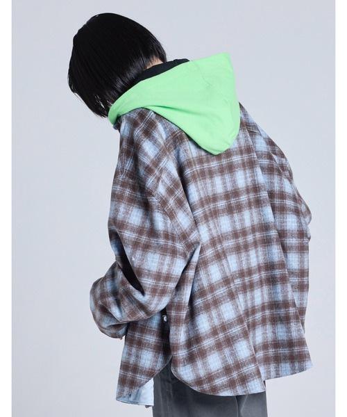 Little sunny bite(リトルサニーバイト)の「【8】【it】【Little Sunny Bite】check jacket(シャツ/ブラウス・レディース・ブルー/ピンク/ブラック・MEDIUM/SMALL)」の17枚目の写真