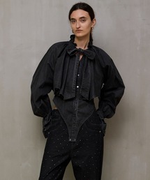 Ruffle Shirt Bodysuit/ラッフルシャツボディスーツ