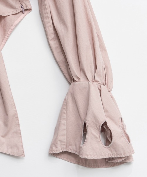 MAISON SPECIAL(メゾンスペシャル)の「Ruffle Shirt Bodysuit/ラッフルシャツボディスーツ(その他トップス・レディース・ピンク/ホワイト/グレー・FREE)」の20枚目の写真