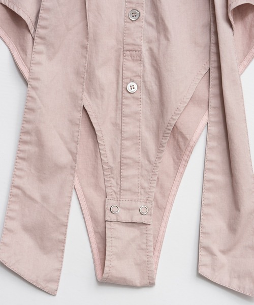 MAISON SPECIAL(メゾンスペシャル)の「Ruffle Shirt Bodysuit/ラッフルシャツボディスーツ(その他トップス・レディース・ピンク/ホワイト/グレー・FREE)」の21枚目の写真