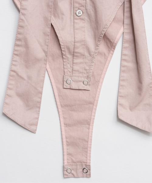MAISON SPECIAL(メゾンスペシャル)の「Ruffle Shirt Bodysuit/ラッフルシャツボディスーツ(その他トップス・レディース・ピンク/ホワイト/グレー・FREE)」の22枚目の写真
