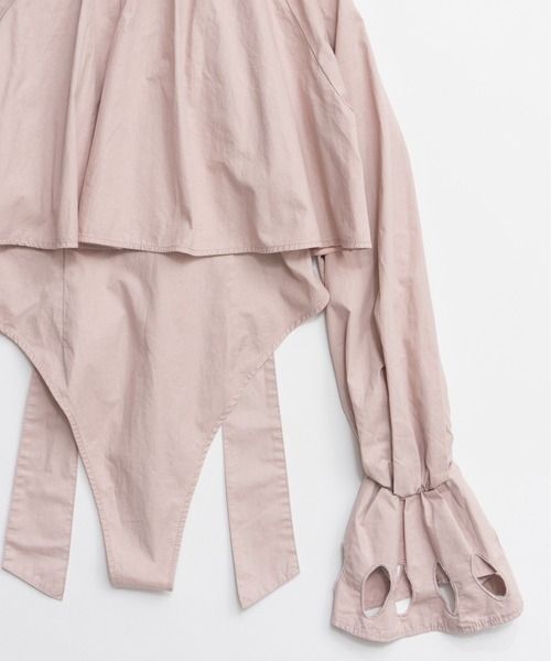 PRE-ORDER】Ruffle Shirt Bodysuit/ラッフルシャツボディスーツ