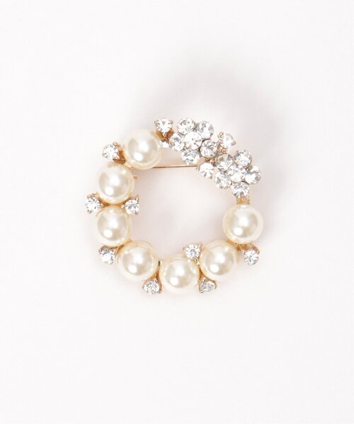 ikka（イッカ）の「【フォーマル対応】ブローチ２６（ブローチ/コサージュ・レディース・その他1/ゴールド/ホワイト/オフホワイト・FREE）」の5枚目の写真