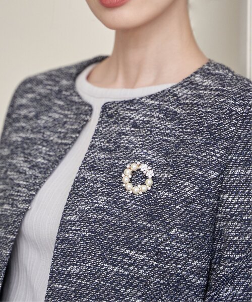 ikka（イッカ）の「【フォーマル対応】ブローチ２６（ブローチ/コサージュ・レディース・その他1/ゴールド/ホワイト/オフホワイト・FREE）」の6枚目の写真