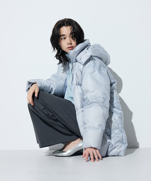 COMME CA（コムサ）の「ウール混スムース タートルプルオーバー（ニット/セーター・レディース・サックスブルー/チャコール/ベージュ系その他・9号）」の21枚目の写真