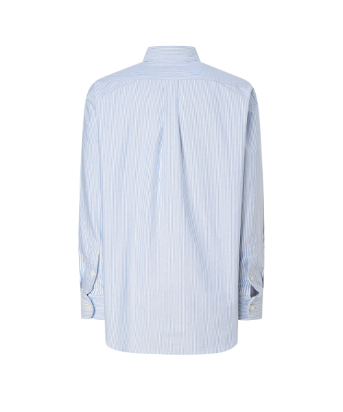 HAZZYS（ ヘジス）の「[HIS]ネイビーストライプオックスフォードシャツ（シャツ/ブラウス・メンズ・その他・MEDIUM/LARGE/SMALL）」の3枚目の写真