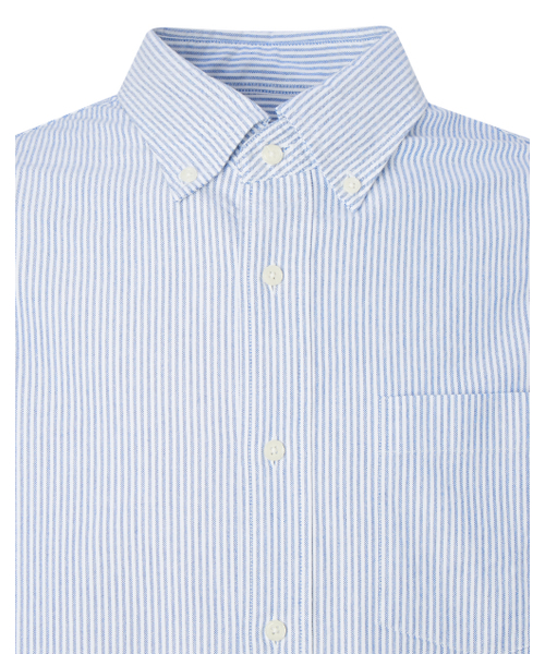 HAZZYS（ ヘジス）の「[HIS]ネイビーストライプオックスフォードシャツ（シャツ/ブラウス・メンズ・その他・MEDIUM/LARGE/SMALL）」の4枚目の写真