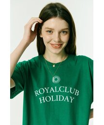 セミオーバーフィットロゴ半袖Tシャツグリーン