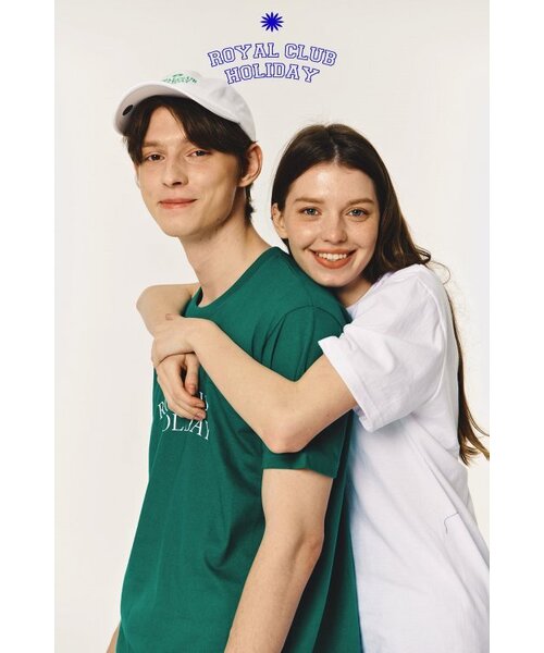 ROYAL CLUB HOLIDAY（ロイヤルクラブホリデー）の「セミオーバーフィットロゴ半袖Tシャツグリーン（Tシャツ/カットソー・メンズ・グリーン・MEDIUM/LARGE）」の5枚目の写真