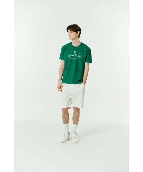 ROYAL CLUB HOLIDAY（ロイヤルクラブホリデー）の「セミオーバーフィットロゴ半袖Tシャツグリーン（Tシャツ/カットソー・メンズ・グリーン・MEDIUM/LARGE）」の6枚目の写真