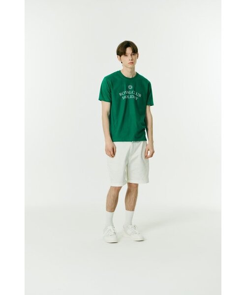 ROYAL CLUB HOLIDAY（ロイヤルクラブホリデー）の「セミオーバーフィットロゴ半袖Tシャツグリーン（Tシャツ/カットソー・メンズ・グリーン・MEDIUM/LARGE）」の7枚目の写真