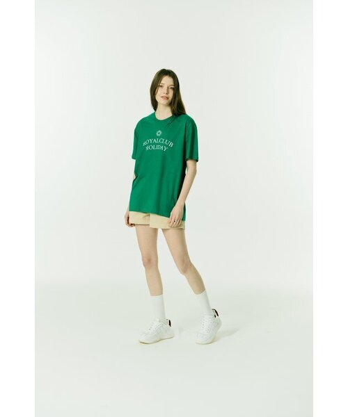 ROYAL CLUB HOLIDAY（ロイヤルクラブホリデー）の「セミオーバーフィットロゴ半袖Tシャツグリーン（Tシャツ/カットソー・メンズ・グリーン・MEDIUM/LARGE）」の10枚目の写真