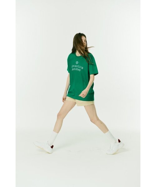 ROYAL CLUB HOLIDAY（ロイヤルクラブホリデー）の「セミオーバーフィットロゴ半袖Tシャツグリーン（Tシャツ/カットソー・メンズ・グリーン・MEDIUM/LARGE）」の11枚目の写真