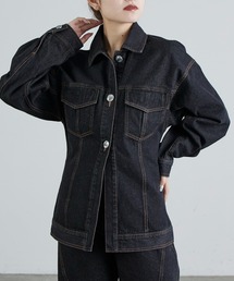 Lui's | ウエストシェイプデニムジャケット(デニムジャケット)