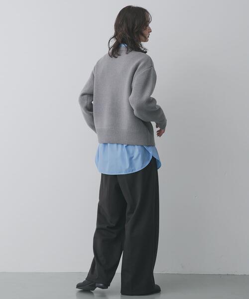 SENSE OF PLACE by URBAN RESEARCH（センスオブプレイスバイアーバンリサーチ）の「『洗濯可』ジャガードロゴニット（ニット/セーター・レディース・ピンク/グレー/ネイビー/ベージュ・ONE）」の15枚目の写真