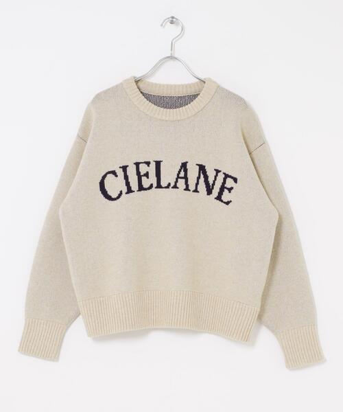 SENSE OF PLACE by URBAN RESEARCH(センスオブプレイスバイアーバンリサーチ)の「『洗濯可』ジャガードロゴニット(ニット/セーター・レディース・ピンク/グレー/ネイビー/ベージュ・ONE)」の20枚目の写真