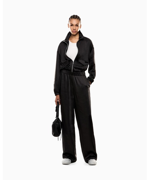 EMPORIO ARMANI EA7(エンポリオアルマーニイーエーセブン)の「<オンライン限定>【エンポリオ アルマーニ EA7】Precious ブルゾン サテン風ファブリック(ブルゾン・レディース・ブラック・MEDIUM/SMALL)」の5枚目の写真