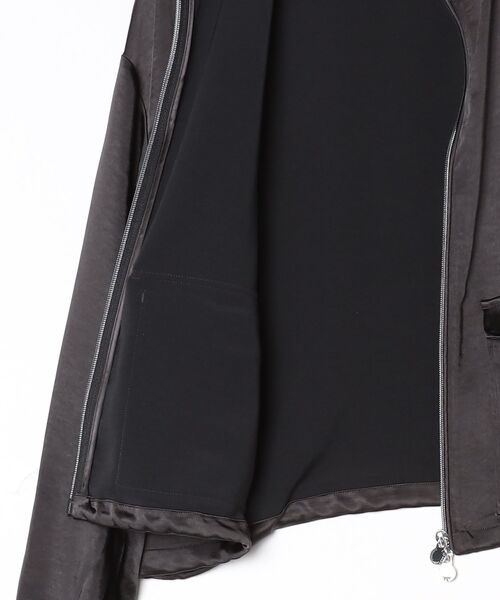 EMPORIO ARMANI EA7(エンポリオアルマーニイーエーセブン)の「<オンライン限定>【エンポリオ アルマーニ EA7】Precious ブルゾン サテン風ファブリック(ブルゾン・レディース・ブラック・MEDIUM/SMALL)」の6枚目の写真