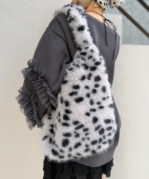 w closet（ダブルクローゼット）の「ダルメシアントートBAG（トートバッグ・レディース・オフホワイト・FREE）」の2枚目の写真