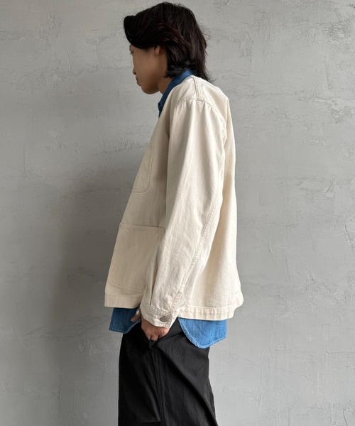 WEB先行予約】[DANTON/ダントン] KATSURAGI Vネックノーカラーワーク