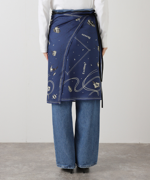 JOURNAL STANDARD（ジャーナルスタンダード）の「スキーラップスカート（スカート・レディース・キャメル/ブルー・FREE）」の11枚目の写真