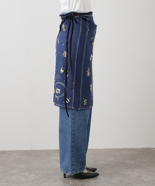 JOURNAL STANDARD（ジャーナルスタンダード）の「スキーラップスカート（スカート・レディース・キャメル/ブルー・FREE）」の12枚目の写真