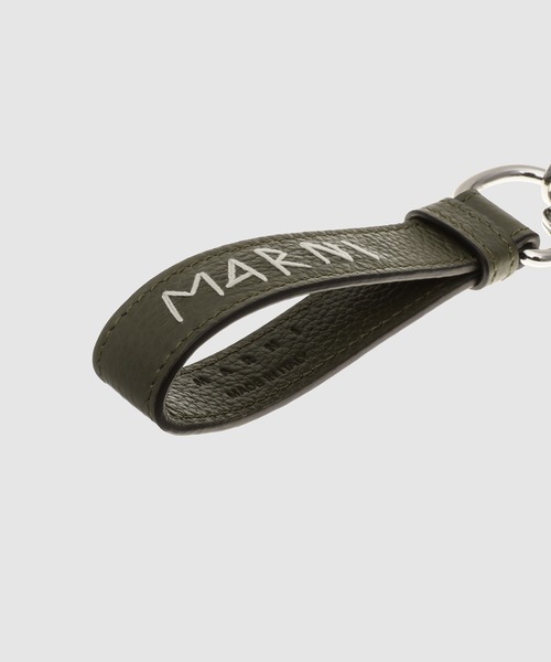 MARNI(マルニ)の「CALF LEATHER MENDING / キーリング(キーケース/キーアクセサリー・メンズ・オリーブ・ONE SIZE)」の4枚目の写真