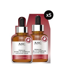 AHC（エイエーチシー）の「プレミアムバイタルCコンプレックスセルロースマスク×5枚（パック/フェイスマスク）」