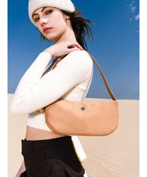 groove middle bag - suede camel