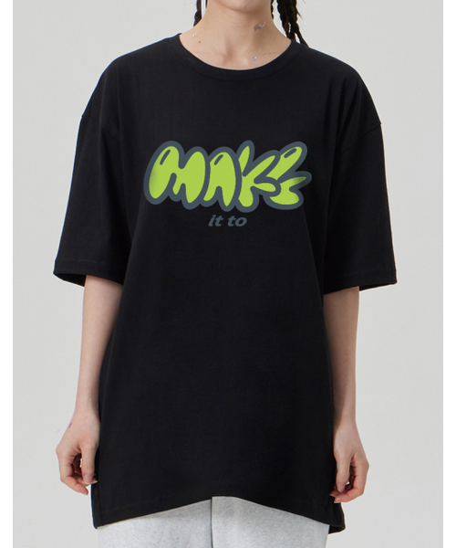 MAKEITTO（メイキット）の「[MAKE] CREW NECK TEE_BLACK（Tシャツ/カットソー・メンズ・その他・MEDIUM/LARGE/X-LARGE/XX-LARGE）」の6枚目の写真