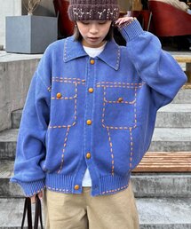 SOUNDSGOOOOD | 【SOUNDS GOOOOD】製品染めニットジャケット(ニット/セーター)