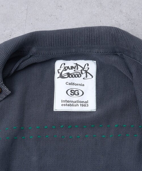 SOUNDSGOOOOD(サウンズグッド)の「【SOUNDS GOOOOD】製品染めニットジャケット(ニット/セーター・レディース・チャコールグレー/ブルー・ONE SIZE)」の3枚目の写真