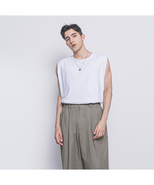 THE-ABON(エイボン)の「メンズレイヤードタンクトップホワイト(Tシャツ/カットソー・メンズ・その他・FREE)」の2枚目の写真