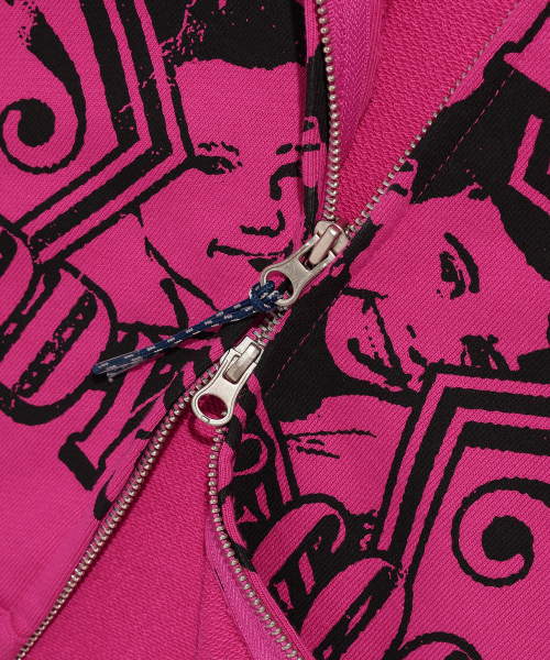 ISTKUNST（イストクンスト）の「G&C STAR VINTAGE HOOD ZIP UP_DEEP PINK(IK2ESMM483A)（パーカー・レディース・その他・L）」の5枚目の写真