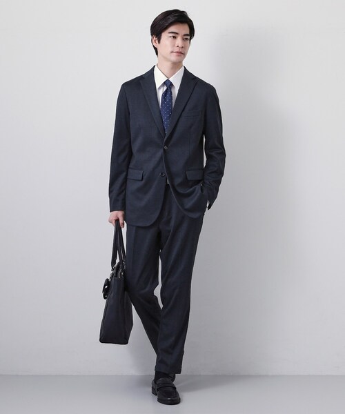 THE SHOP TK (ザ ショップ ティーケー )の「【動きやすい、快適ビジネスジャケット】TRジャージ ジャケット セットアップ可/洗濯機OK/ストレッチ(テーラードジャケット・メンズ・グレー/ネイビー/ネイビー系1/チャコールグレー・01/04/03/02)」の16枚目の写真