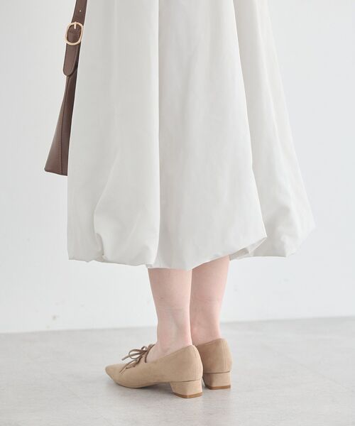 earth music&ecology（アースミュージックアンドエコロジー）の「バルーンキャミワンピース（ワンピース・レディース・ホワイト系その他2/ブラック・FREE）」の9枚目の写真