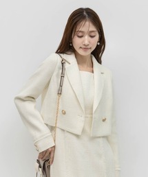 RANDA | ツイードクロップドジャケット(ブルゾン)