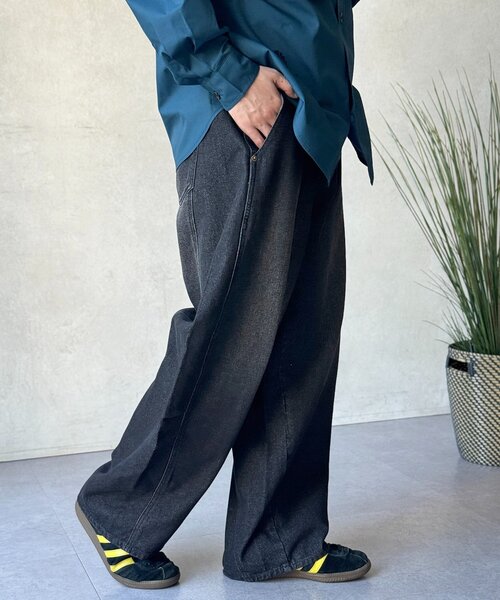 CPCM（シーピーシーエム）の「シームタックカーブデニム（デニムパンツ・メンズ・ブラック/ネイビー/ブルー/ブラウン・MEDIUM/LARGE）」の8枚目の写真