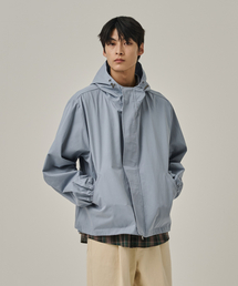 ANALOG MOOD（アナログムード）の「フードコットンウィンドブレーカージャケット（ブルー）（ナイロンジャケット）」