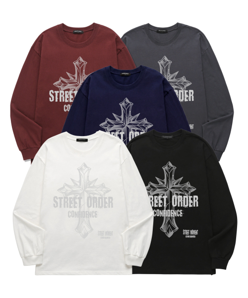 VANNWORKS(バンワークス)の「STREET ORDER ロングスリーブ (VLS0212) バーガンディ(Tシャツ/カットソー・レディース・その他・S/M/L/XL/XXL)」の3枚目の写真