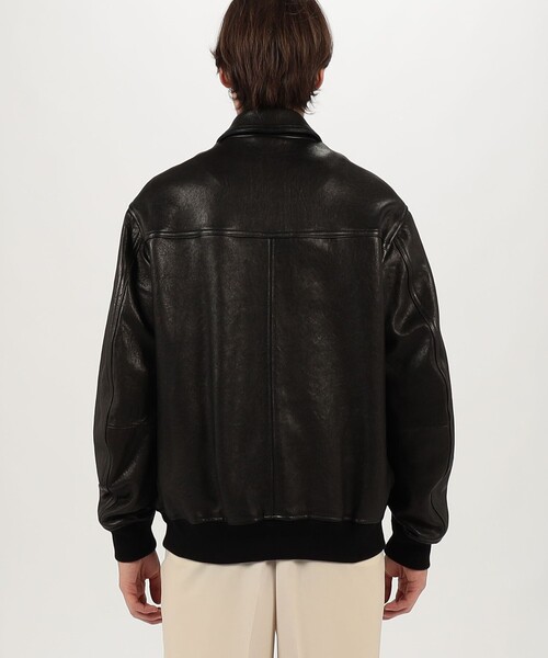 TOMORROWLAND (トゥモローランド)の「【別注】EMMETI AKRON ラムレザー ブルゾン(ブルゾン・メンズ・ダークブラウン/ブラック・M/S)」の6枚目の写真