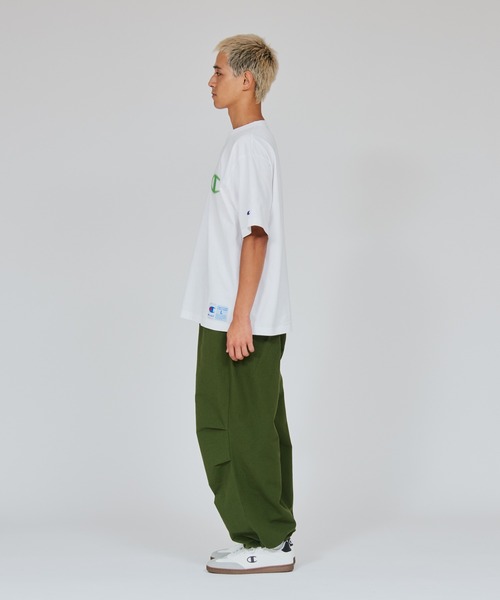 Champion（チャンピオン）の「【Champion/チャンピオン】メンズ アクションスタイル ショートスリーブTシャツ（Tシャツ/カットソー・メンズ・ブラック×イエロー/ホワイト×イエロー/ブラック×グリーン/ホワイト×グリーン・XX-LARGE/X-LARGE/MEDIUM/LARGE）」の10枚目の写真