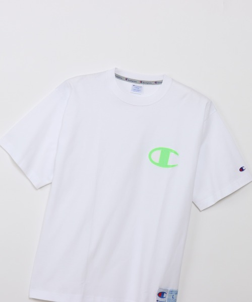 Champion（チャンピオン）の「【Champion/チャンピオン】メンズ アクションスタイル ショートスリーブTシャツ（Tシャツ/カットソー・メンズ・ブラック×イエロー/ホワイト×イエロー/ブラック×グリーン/ホワイト×グリーン・XX-LARGE/X-LARGE/MEDIUM/LARGE）」の14枚目の写真