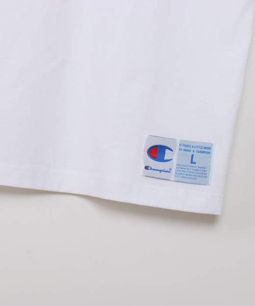 Champion（チャンピオン）の「【Champion/チャンピオン】メンズ アクションスタイル ショートスリーブTシャツ（Tシャツ/カットソー・メンズ・ブラック×イエロー/ホワイト×イエロー/ブラック×グリーン/ホワイト×グリーン・XX-LARGE/X-LARGE/MEDIUM/LARGE）」の16枚目の写真