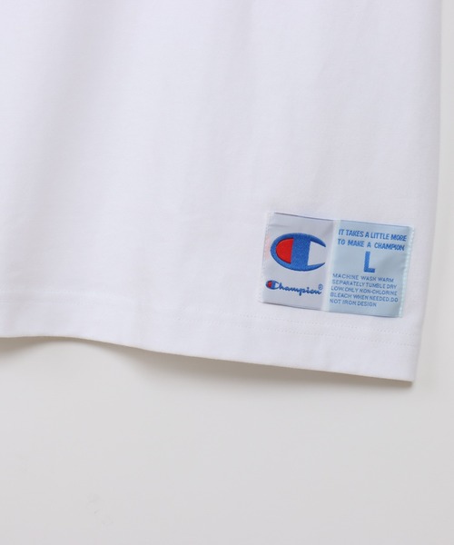 Champion（チャンピオン）の「【Champion/チャンピオン】メンズ アクションスタイル ショートスリーブTシャツ（Tシャツ/カットソー・メンズ・ブラック×イエロー/ホワイト×イエロー/ブラック×グリーン/ホワイト×グリーン・XX-LARGE/X-LARGE/MEDIUM/LARGE）」の20枚目の写真