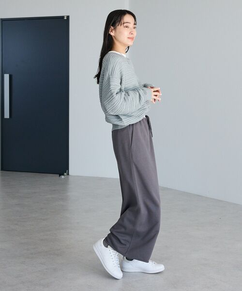 CRAFT STANDARD BOUTIQUE(クラフトスタンダードブティック)の「レースボーダーニットプルオーバー(ニット/セーター・レディース・ホワイト/グレー/ライトパープル/ライトグリーン・FREE)」の16枚目の写真