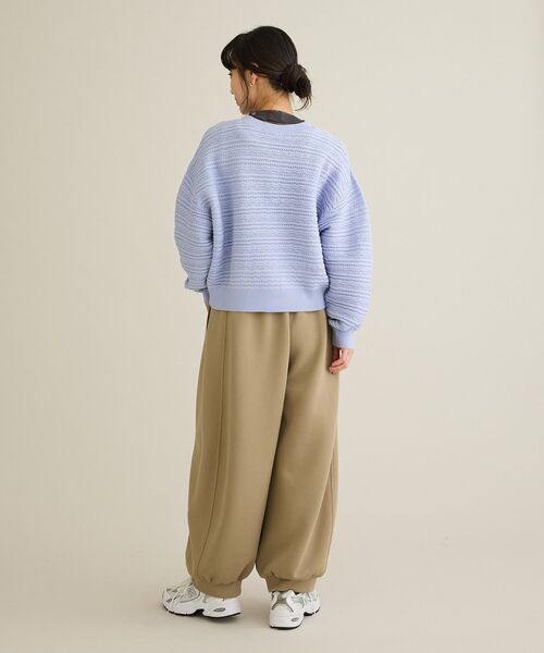 CRAFT STANDARD BOUTIQUE(クラフトスタンダードブティック)の「レースボーダーニットプルオーバー(ニット/セーター・レディース・ホワイト/グレー/ライトパープル/ライトグリーン・FREE)」の11枚目の写真